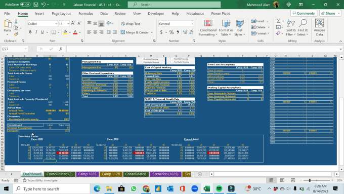 Gig Preview - Do financial modelling and review