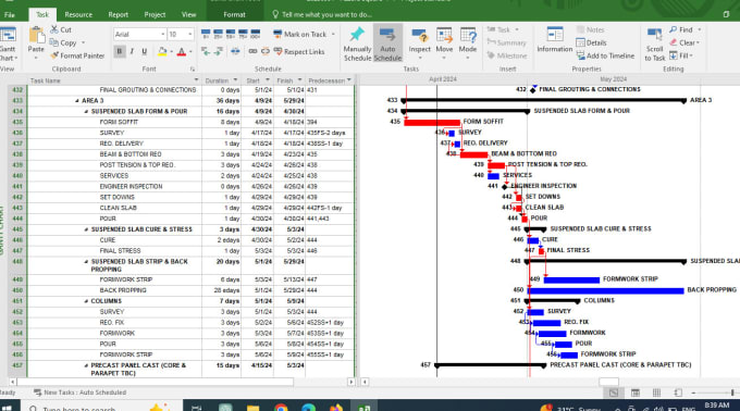 Gig Preview - Schedule gantt chart, wbs, network diagrams using microsoft project