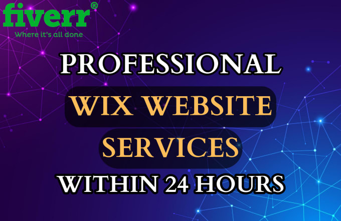 Gig Preview - Design wix website, wix expert, website design services