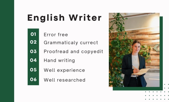 Gig Preview - Do urgent write english assignments ,easy and any english writing