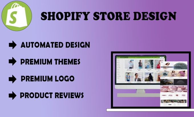 Gig Preview - Create shopify dropshipping website shopify one product store