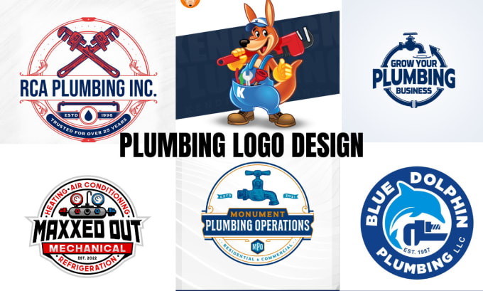 Gig Preview - Design plumbing heating hvac oil gas cleaning logo