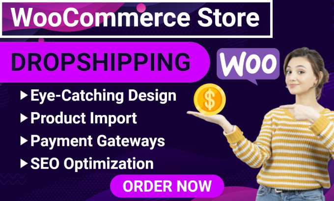 Gig Preview - Create ecommerce dropshipping store using woocommerce