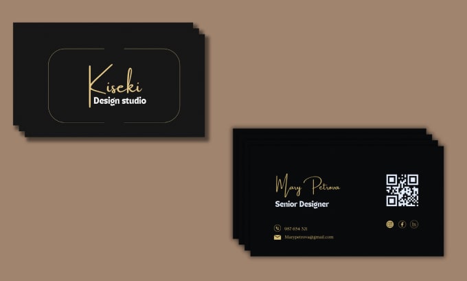 Gig Preview - Design premium business cards with qr code