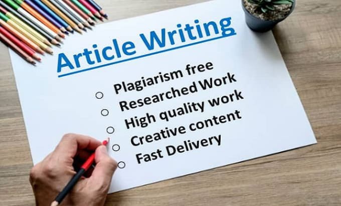 Gig Preview - Do article writing according to you guidelines