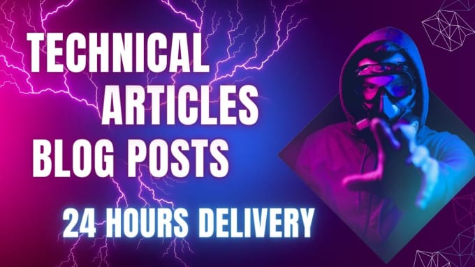 Gig Preview - Write engaging technical articles and blog posts in 24 hours