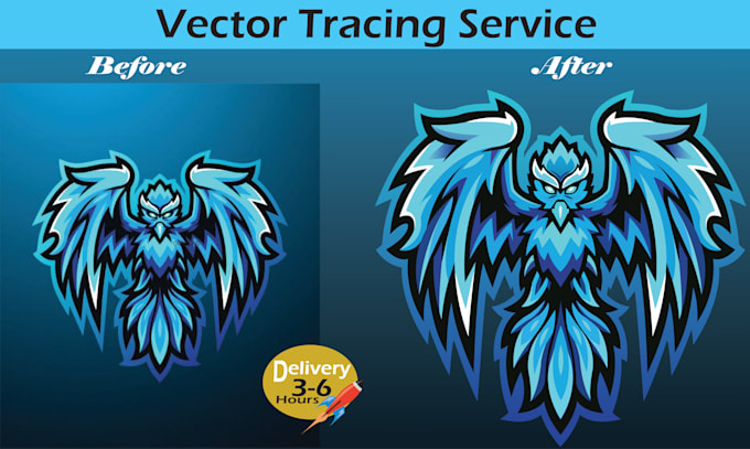 Gig Preview - Do vector tracing, convert pixels to vector with precision