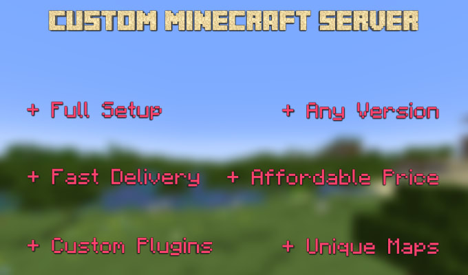 Gig Preview - Create and setup a custom minecraft server for you