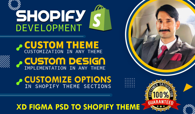 Gig Preview - Develop shopify custom theme, redesign store as your choice