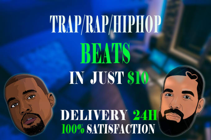 Gig Preview - Produce a custom trap or rap beat for you in 24h