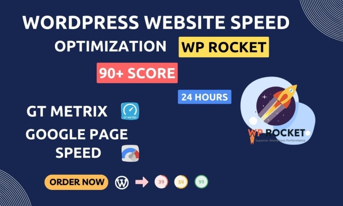 Gig Preview - Install wp rocket and speed up  wordpress website optimize 24 hours