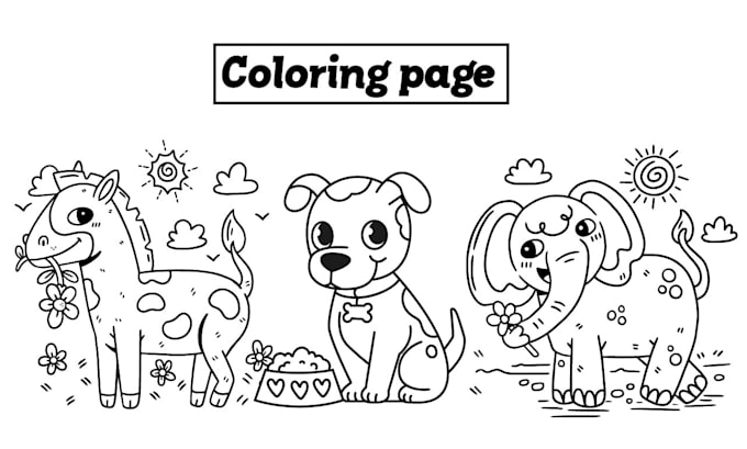 Gig Preview - Make kids or adults coloring pages and custom interior for KDP book business