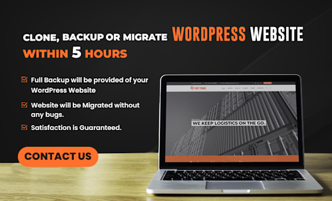 Gig Preview - Do backup and migrate of your wordpress site within 5 hours