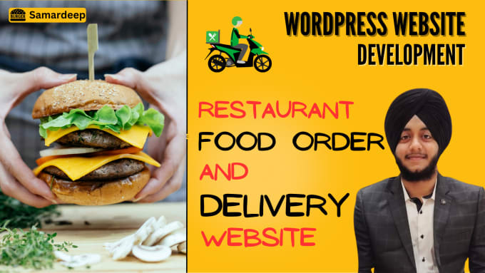 Gig Preview - Design restaurant website with ordering and food delivery