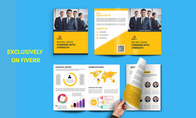 Gig Preview - Design urgent brochure annual report company profile catalogue redesign brochure