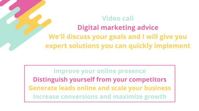 Gig Preview - Be your digital marketing consultant for advice and strategy