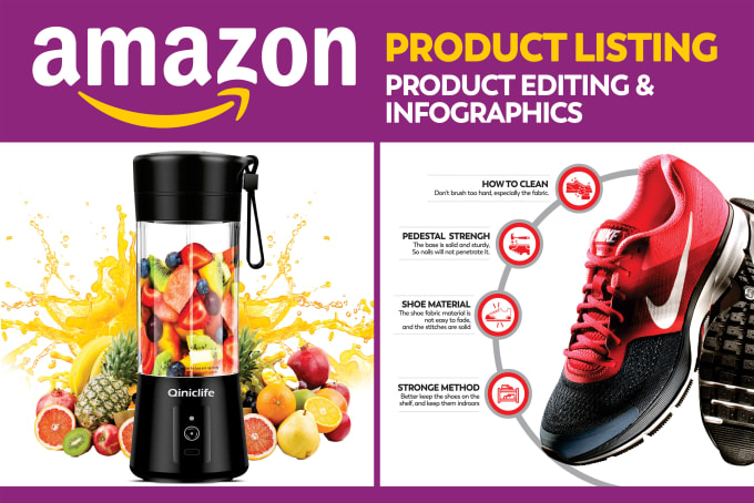 Gig Preview - Do amazon listing image editing and infographic