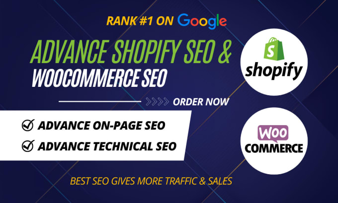 Gig Preview - Do advance shopify and woocommerce SEO for products ranking on google