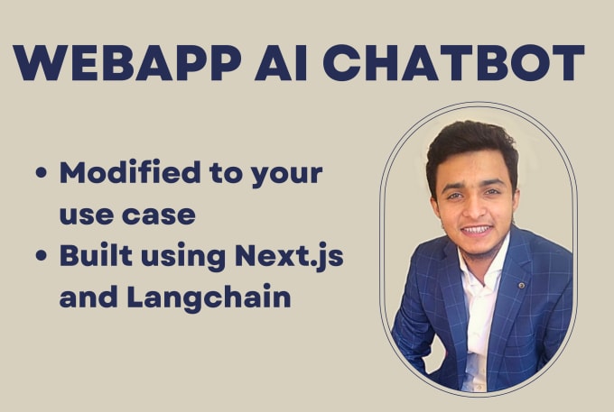 Gig Preview - Create web app chatbot or saas using chatgpt