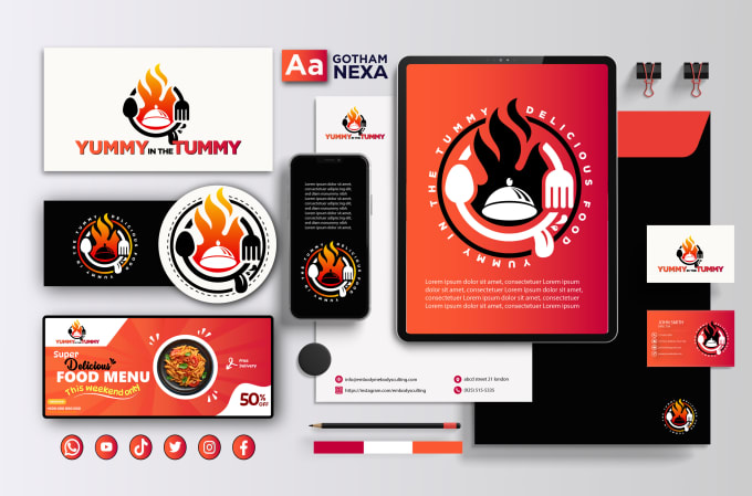 Gig Preview - Do business logo design and branding identity kit