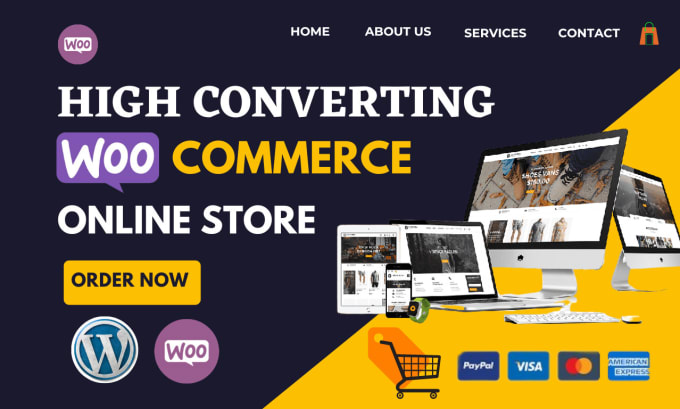 Gig Preview - Create a responsive ecommerce website or woocommerce online store with wordpress