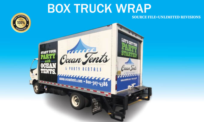 Gig Preview - Design professional box truk, box trailer,long trailer wrap design