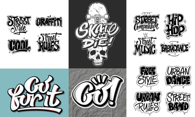 Gig Preview - Create badass graffiti logo designs,text,stickers