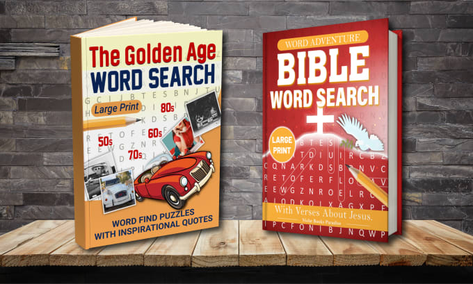 Gig Preview - Do word search and crossword puzzle books for amazon kdp