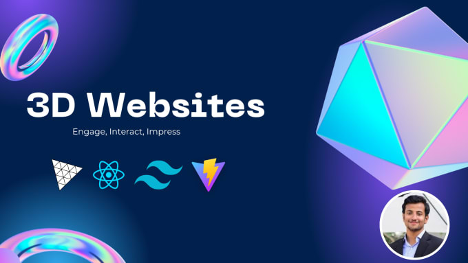 Gig Preview - Develop interactive 3d websites using three js and react js