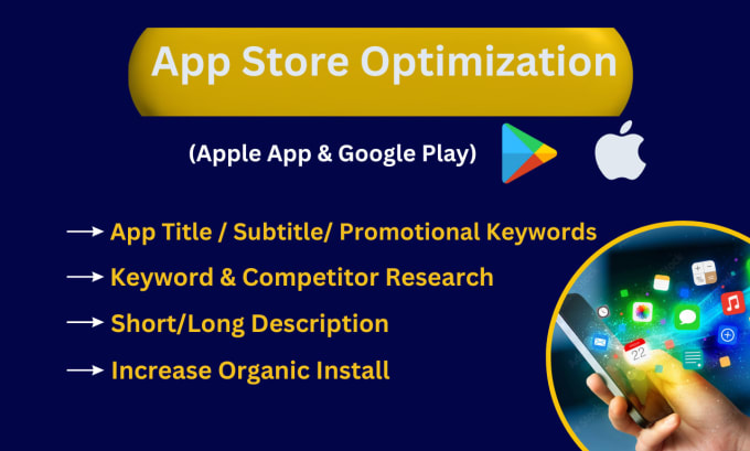 Gig Preview - Aso app store optimization for playstore and app store