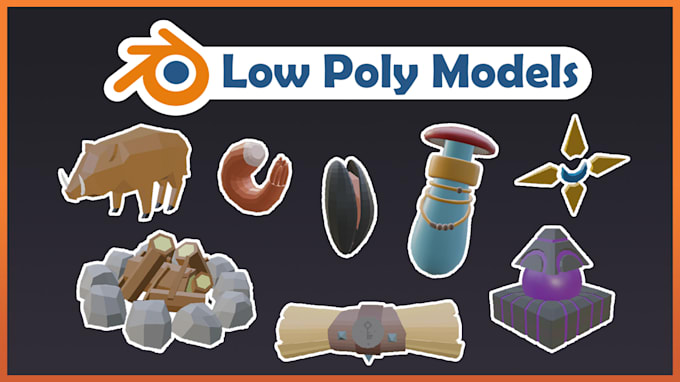 Bestseller - low poly blender model rig and animation game assets