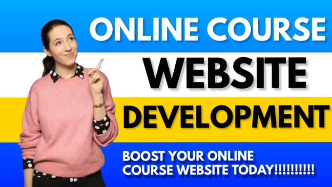 Gig Preview - Online course sales funnel, online course website and online course promotion