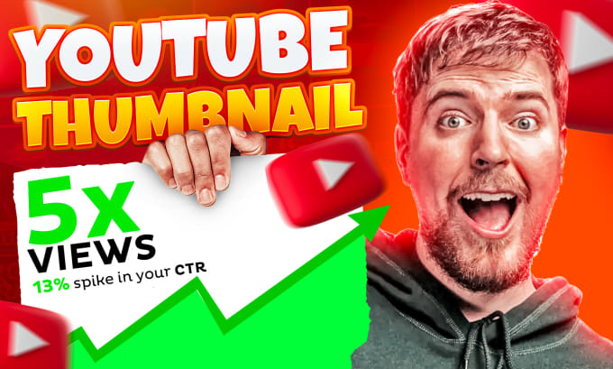 Bestseller - design amazing youtube thumbnails to attract viewers