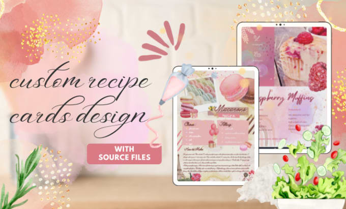 Gig Preview - Design custom recipe cards for your business or cookbook