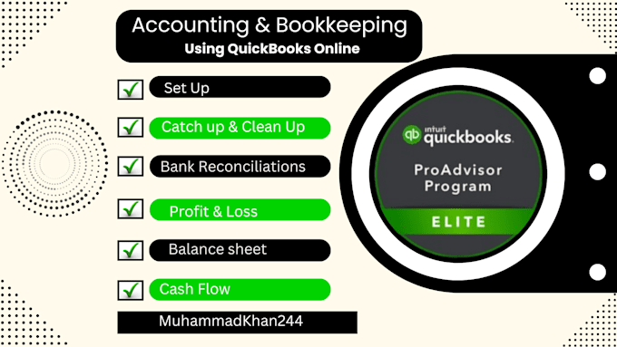 Gig Preview - Do monthly bookkeeping and reconciliation in quickbooks online