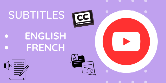 Gig Preview - Translate your youtube video from english to french or french to english in srt