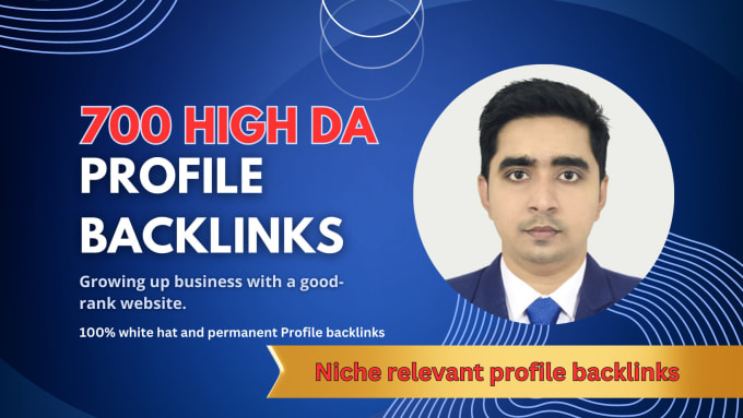 Gig Preview - Do 700 high da SEO profile backlinks, manual profile creation link building