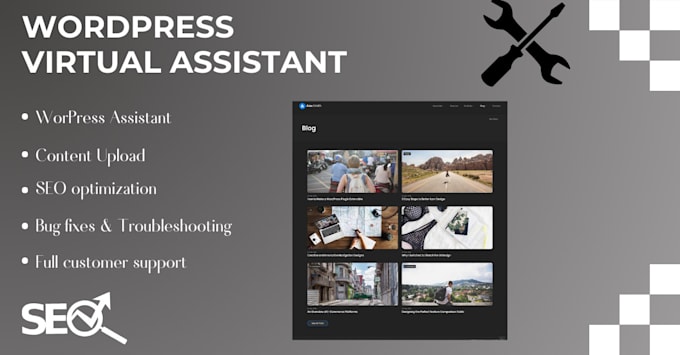 Bestseller - be your wordpress virtual assistant, content upload, fix website