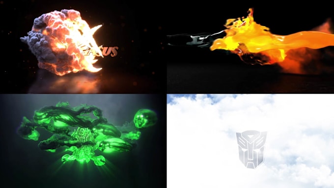 Gig Preview - Make epic smoke and clouds logo reveal intro