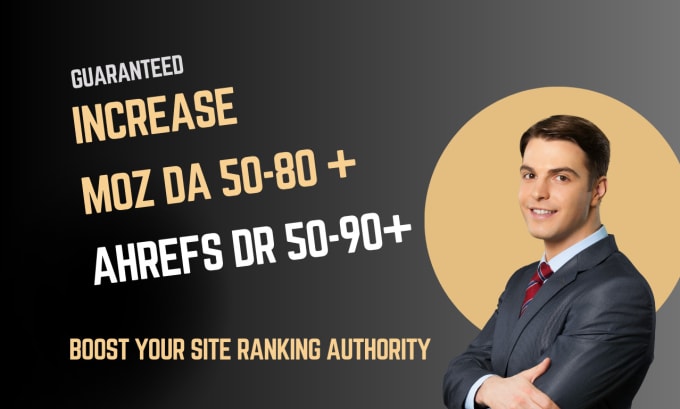 Gig Preview - Increase website domain authority with high authority backlinks