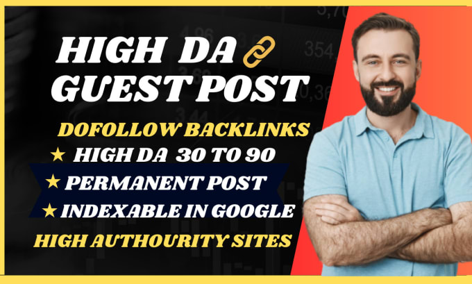 Bestseller - provide high da guest post do follow backlinks