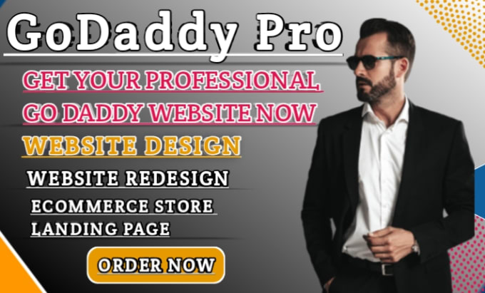 Gig Preview - Create godaddy website with godaddy builder or wordpress