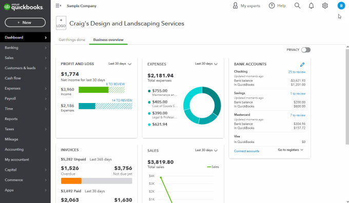 Gig Preview - Do profit and loss balance sheet bookkeeping in quickbook