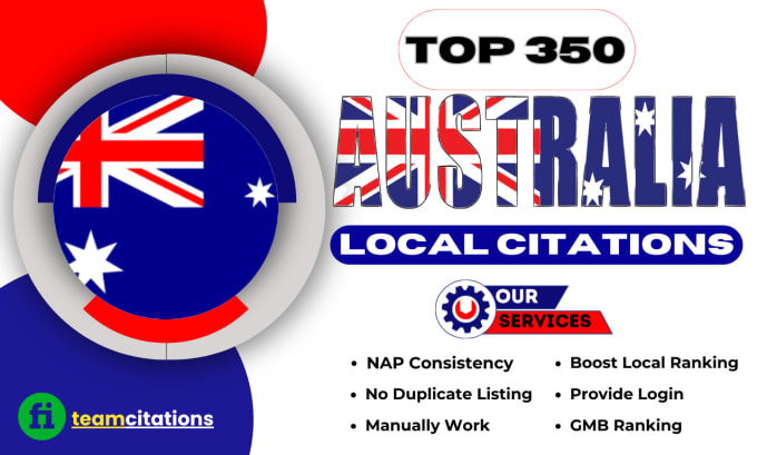 Gig Preview - Do best 350 australian local citations and directories