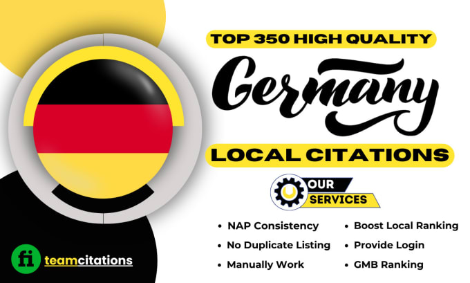 Gig Preview - Do best german local citations for local business SEO