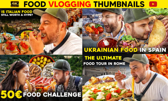 Gig Preview - Do trending vlog thumbnails for you