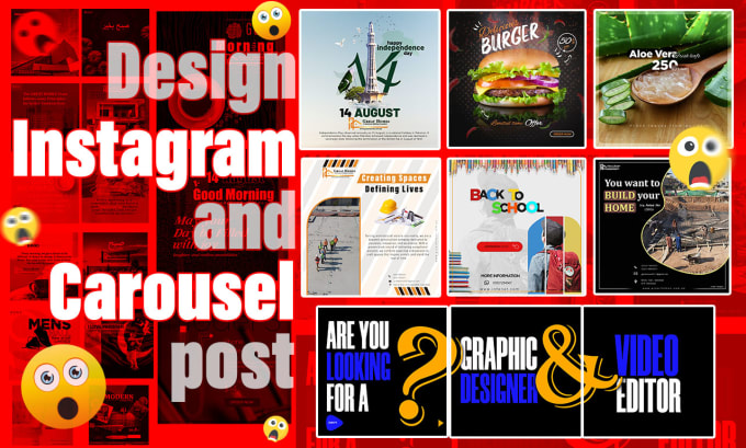 Gig Preview - Design creative post, carousel and reels for your instagram