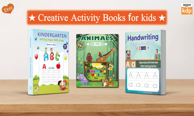 Bestseller - do creative kids activity book cover and interior pages