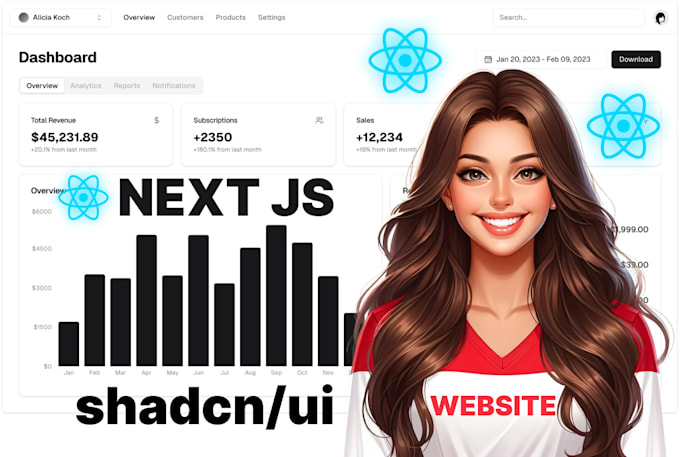 Gig Preview - Develop nextjs 15 website with shadcn , nextjs 14 website next ui