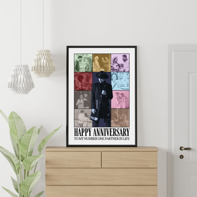 Gig Preview - Create an anniversary card inspired by the taylor swift eras tour poster